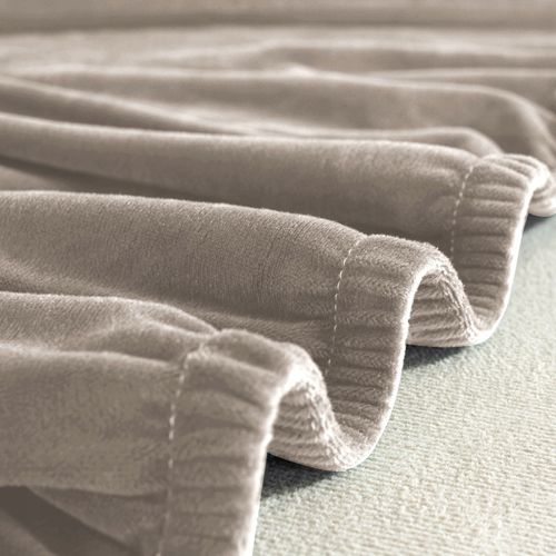 Pokrowiec Na Narożnik W Kształcie Litery ""L"" Beż Cappuccino Welur na Arena.pl