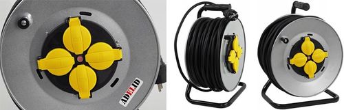 POLSKI PRZEDŁUŻACZ BĘBNOWY NA BĘBNIE ZWIJAK METALOWY 50M 3x2,5 H05VV-F OWY na Arena.pl