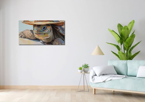 Obraz 100x50cm Żółwi Kapelusznik na Arena.pl