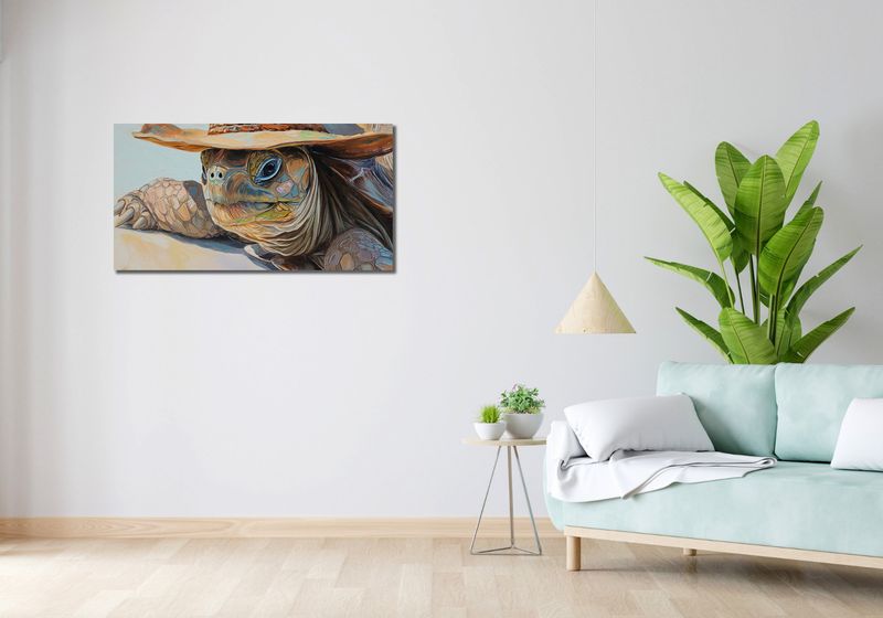 Obraz 100x50cm Żółwi Kapelusznik zdjęcie 2
