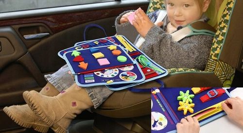 Tablica Manipulacyjna Sensoryczna dla Dzieci Miękka Edukacyjna Montessori na Arena.pl