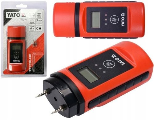 YATO WILGOTNOŚCIOMIERZ MIERNIK WILGOTNOŚCI DO MURÓW DREWNA 0,2-60% YT-73141 na Arena.pl