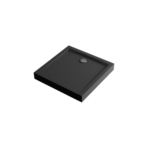 Forma Compact X brodzik kwadratowy  80x80 cm struktura, wysoki, czarny mat na Arena.pl