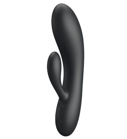 Czarny poręczny wibrator króliczek zdjęcie 2