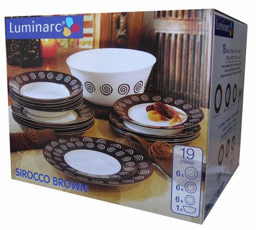 Serwis obiadowy 19-el SIROCCO LUMINARC na Arena.pl