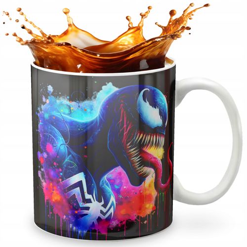 KUBEK 330ml GRAFIKA PREZENT ŚWIĘTA WZÓR - FILM SPIDER MAN VENOM + IMIĘ na Arena.pl