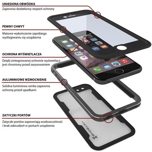 Ghostek Atomic 2.0 Apple iPhone 6 Plus/6s Plus Space Gray na Arena.pl