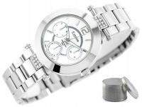 Zegarek damski Extreim cyrkonie srebrny +BOX +GRAWER