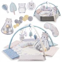 MATA EDUKACYJNA DLA NIEMOWLĄT 2w1 - MoMi PASTEL - BASEN ZABAWKI SENSORYCZNE