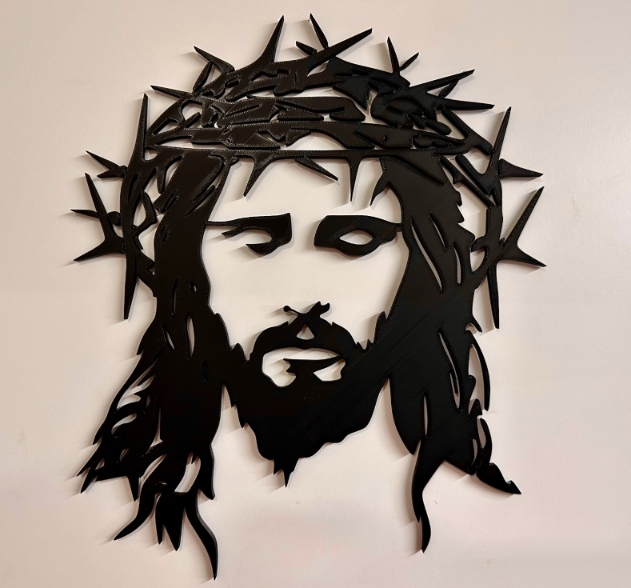 Nowoczesna dekoracja ścienna 3D Jezus - 25 cm zdjęcie 4