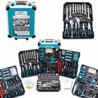 ZESTAW NARZĘDZI KLUCZE NASADKI BITY WALIZKA 1200EL