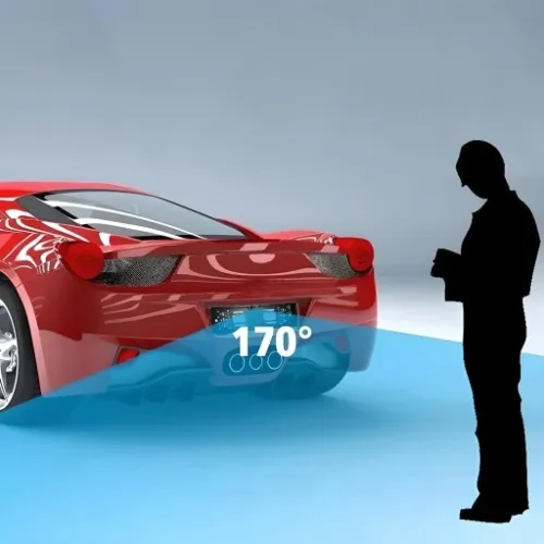 KAMERA COFANIA Z LED W RAMCE TABLICA REJESTRACYJNA na Arena.pl