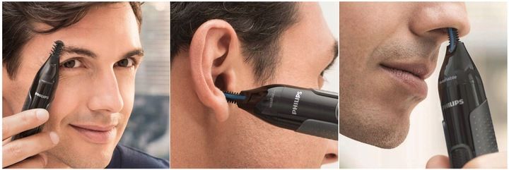 TRYMER GOLARKA PHILIPS DO NOSA BRWI USZU PHILIPS MASZYNKA DO GOLENIA + ETUI zdjęcie 2