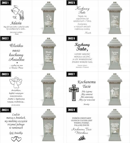 ZNICZ LAMPION z dedykacją GRAWEREM dla Dziadka na Arena.pl