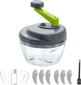 Ręczny Siekacz Krajalnica do Warzyw Cebuli 3 Ostrza z Mieszadłem Blender