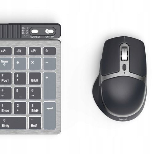 KLAWIATURA I MYSZKA Zestaw Bezprzewodowy Hama WKM-750 Szyfrowanie Danych na Arena.pl