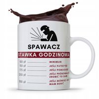 Kubek Prezent Dla Spawacza Stawka Godzinowa Z Nadrukiem Ze Zdjęciem