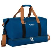 wodoodporna torba podróżna z poliestru w granatowym kolorze - peterson
