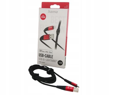 Kabel HAMA Ładujący/data Extreme USB-A - Lightning 1.5m na Arena.pl