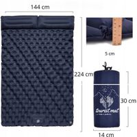 MATERAC DMUCHANY MATA TURYSTYCZNA SKŁADANA Z POMPKĄ TURYSTYCZNY 2 GRATIS