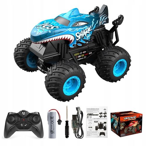 ZDALNIE STEROWANE AUTO REKIN MONSTER TRUCK RC Z MUZYKĄ LED 2.4GHZ OBRÓT 360 na Arena.pl