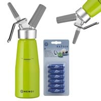 SYFON DO BITEJ ŚMIETANY HENDI ZIELONY + 6 NABOI