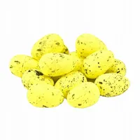 Jajka wielkanocne styropianowe nakrapiane 24 szt JAJKO ŻÓŁTE 5 cm