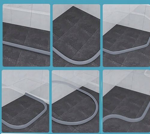 Próg prysznicowy Bariera Zapora wodna 200cm / 2m 50x30mm - SZARY na Arena.pl