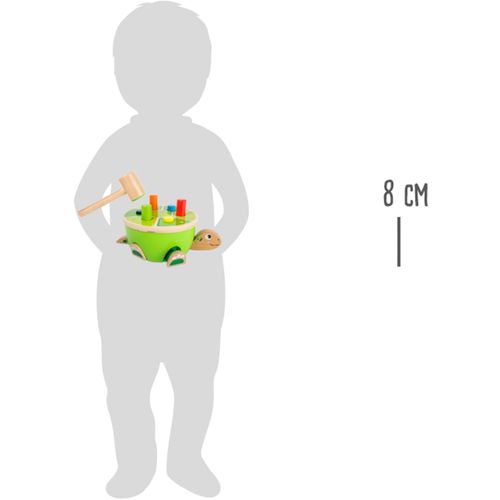 WBIJANKA ŻÓŁW i młoteczek WBIJAK drewno kolor na Arena.pl