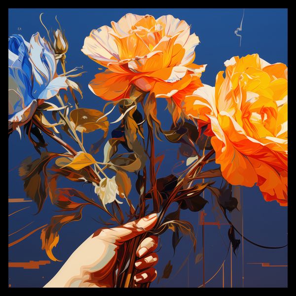 Plakat 50x50cm Żywy Uścisk zdjęcie 2