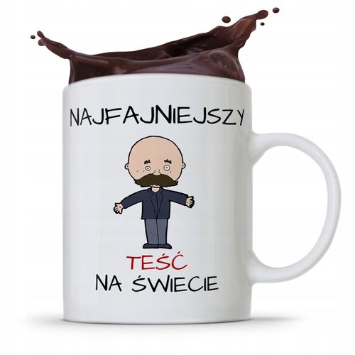 Kubek Prezent Dla Teścia Najfajniejszy Teść Świata Z Nadrukiem Ze Zdjęciem na Arena.pl