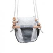 huśtawka dla niemowlaka Junior Grey Stars MAŁPISZON