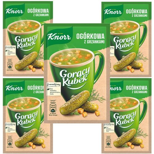 Knorr Gorący Kubek Ogórkowa z grzankami 13 g x 5 sztuk na Arena.pl