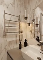 ELNA KompaktowyGrzejnik łazienkowy elektryczny Ladder 4 Chrom