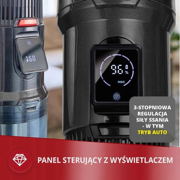 Odkurzacz pionowy bezprzewodowy mocny Flex MPM MOD-71 400 W zdjęcie 13