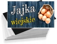 Wizytówki firmowe reklamowe 100 szt różne wzory JAJKA WIEJSKIE