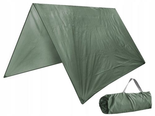 PŁACHTA PLANDEKA BIWAKOWA MFH TENT TARP 200x300cm Turystyczny Polowy OLIVE na Arena.pl
