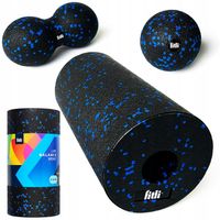 WAŁEK DO MASAŻU PLECÓW NÓG ROLER DO MASAŻU ROLLER ZESTAW MASAŻER +PIŁKI 3w1