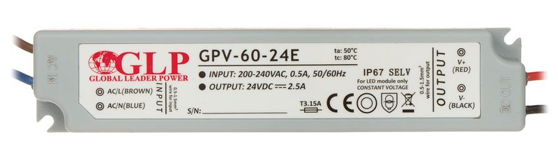ZASILACZ IMPULSOWY 24V/2.5A/GPV-MINI zdjęcie 1