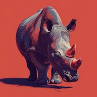 Plakat 90x90cm Marszujący Gigant