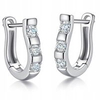 KOLCZYKI SREBRNE 925 WISZĄCE DAMSKIE NA SZTYFCIE CYRKONIE NA PREZENT+GRATIS