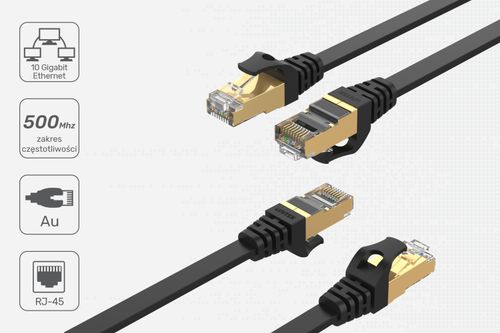 Unitek Kabel sieciowy płaski Ethernet Cat.7 3 m na Arena.pl