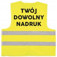 KAMIZELKA ODBLASKOWA Z TWOIM DOWOLNYM NADRUKIEM