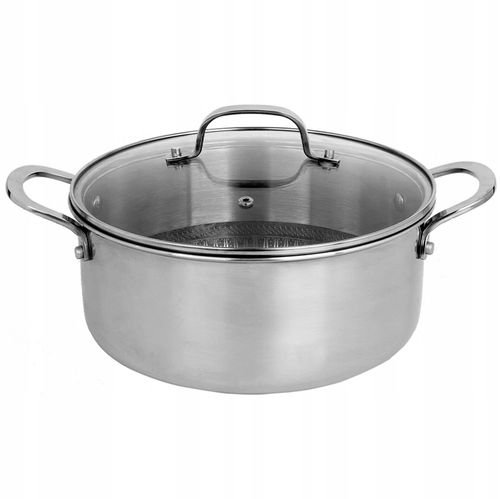 GARNEK POWŁOKA NON STICK STRUKTURA PLASTRA MIODU HEXAGONAL HYBRID 4,3L 24CM na Arena.pl