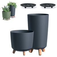 2x Doniczka okrągła na nóżkach GRACIA DGTL240 + DGTL300L