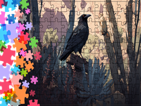 Puzzle tradycyjne Zwierzęta - Kruk - Ptak