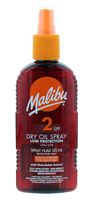 Malibu Dry Oil Spray SPF2 Olejek Brązujący Do Opalania 200ml