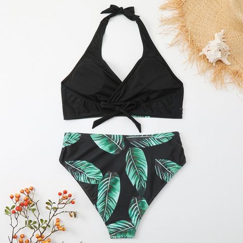 STRÓJ KĄPIELOWY DWUCZĘŚCIOWY KOSTIUM WYSOKI STAN BIKINI PUSH UP BOHO XL na Arena.pl