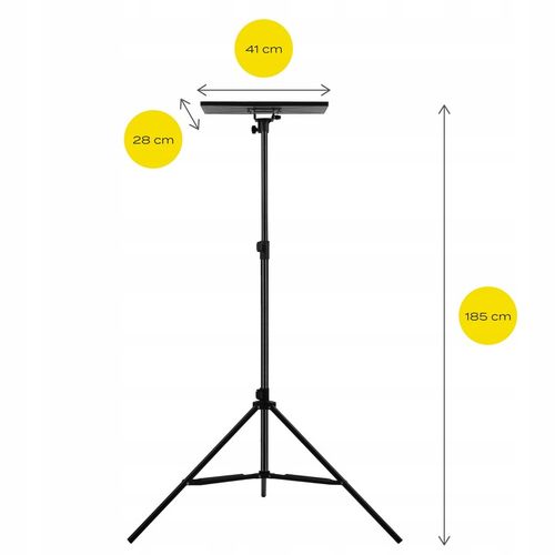 STATYW UCHWYT do projektora rzutnika PÓŁKA TRÓJNÓG do 10kg w:180cm na Arena.pl