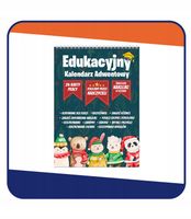 EDUKACYJNY KALENDARZ ADWENTOWY DLA DZIECI 24 ZADANIA + NAKLEJKI A5